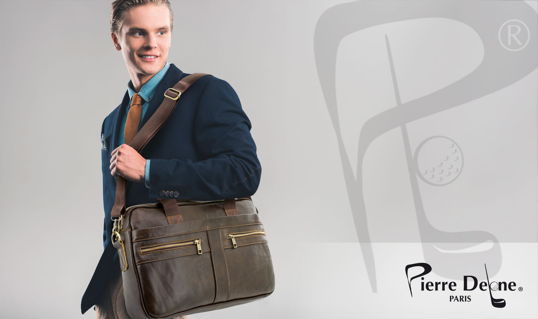LEATHER SUITCASE PIERRE DELONE 