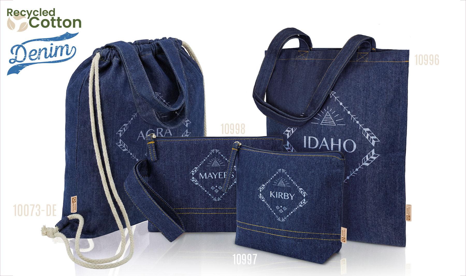 BOLSA MOCHILA DE ALGODÓN RECICLADO "AGRA"