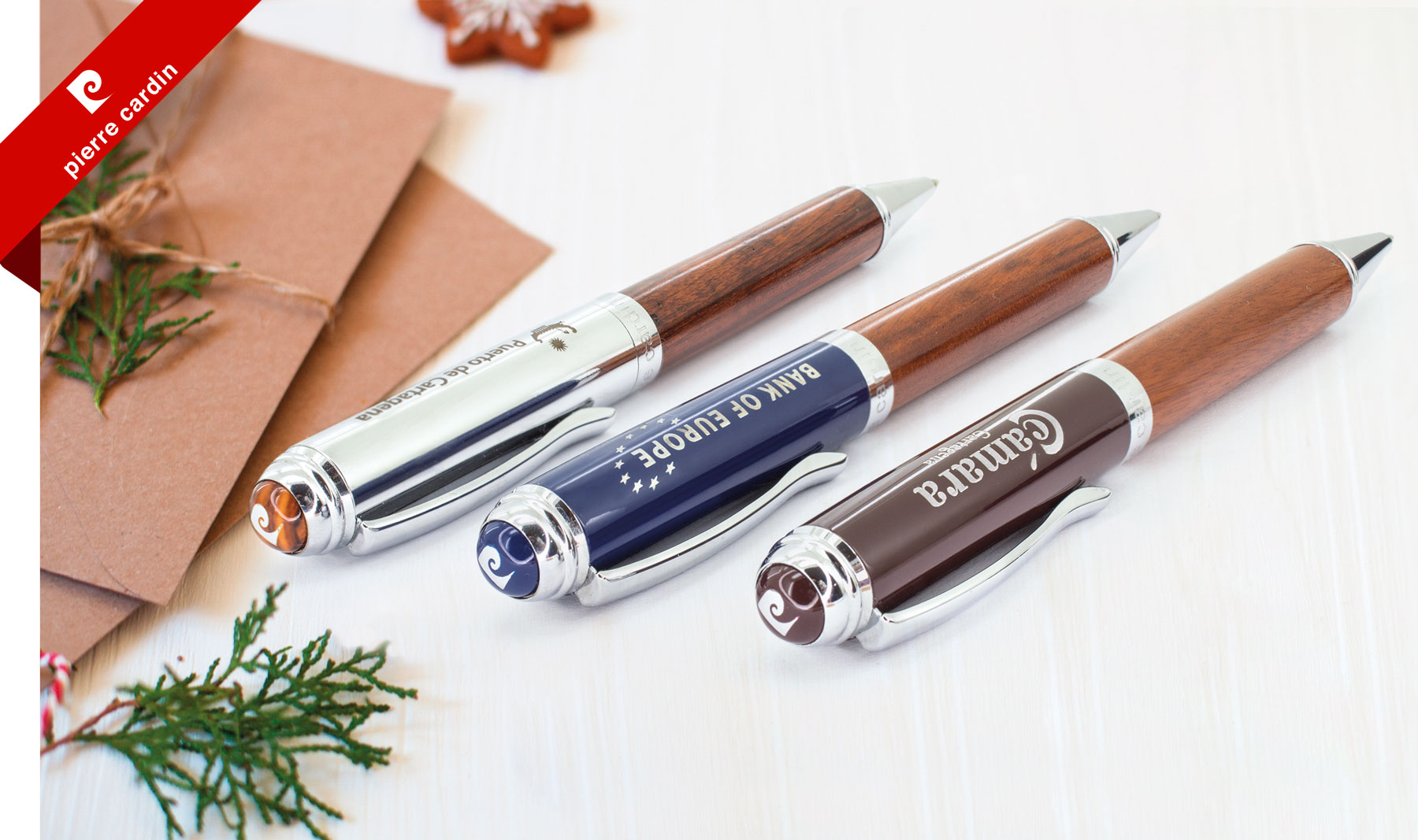 BOLÍGRAFO DE MADERA PIERRE CARDIN 