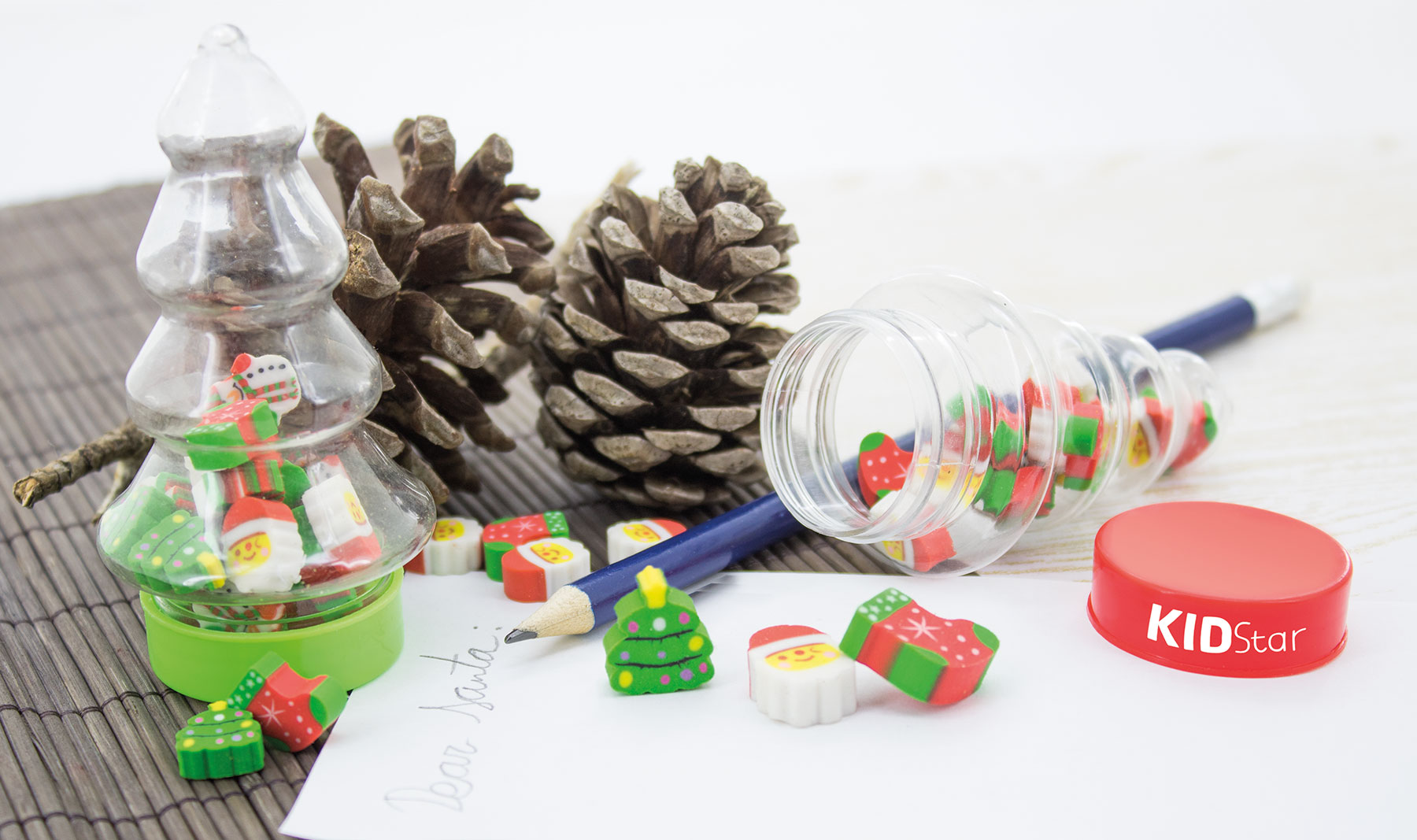 SET DE GOMAS NAVIDEÑO "FIR TREE"