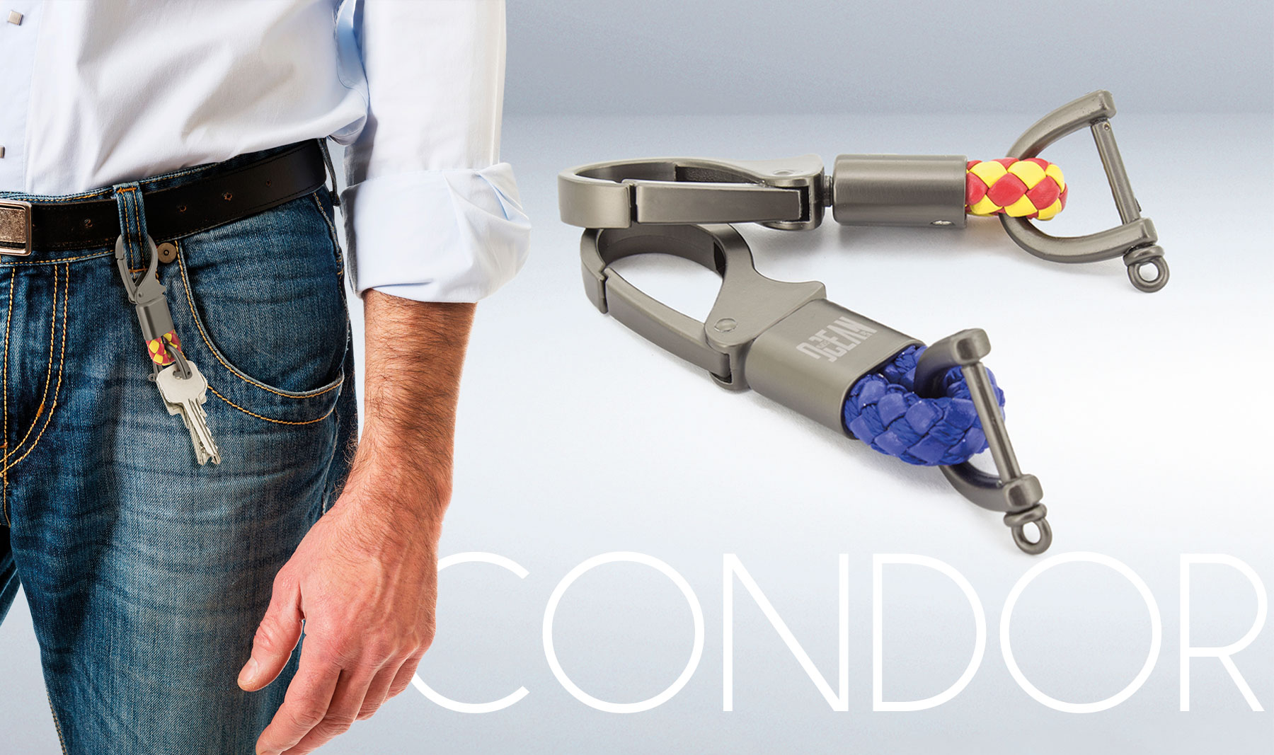 LLAVERO-MOSQUETÓN METÁLICO NAÚTICO "CONDOR"