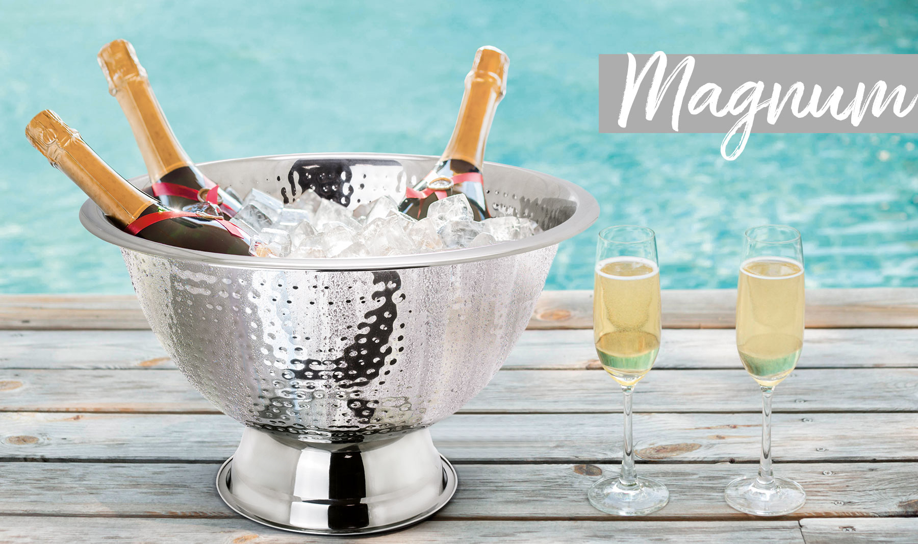 CUBITERA CHAMPANERA ACABADO MARTILLEADO "MAGNUM"