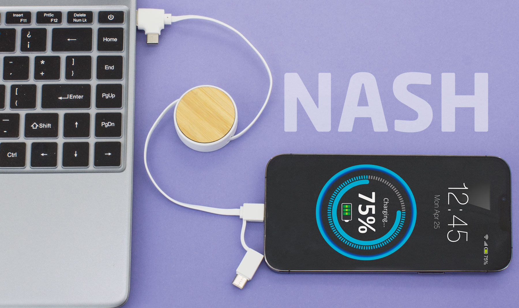 CARGADOR MÚLTIPLE DE BAMBÚ "NASH"