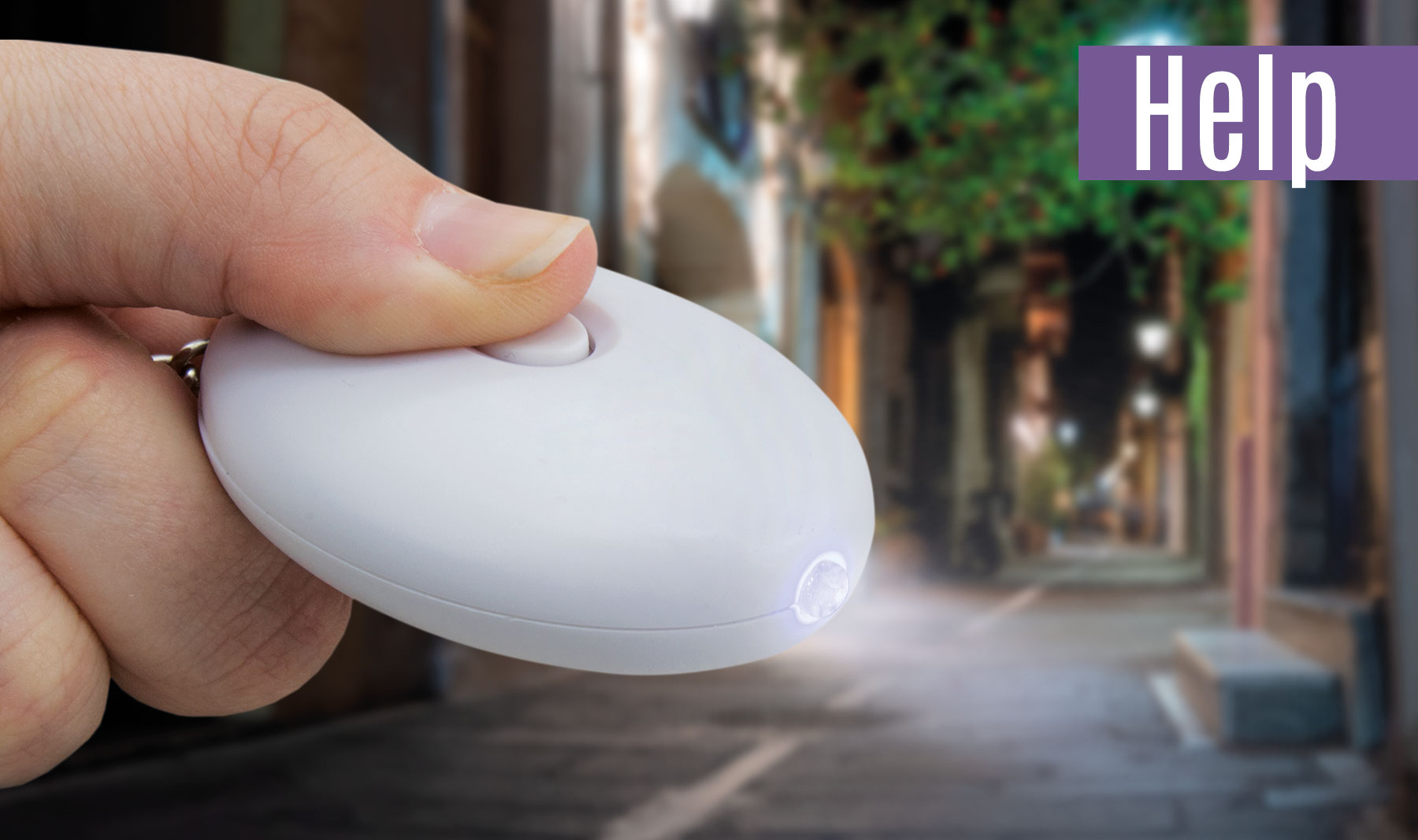 LLAVERO ANTI-PÁNICO "HELP"