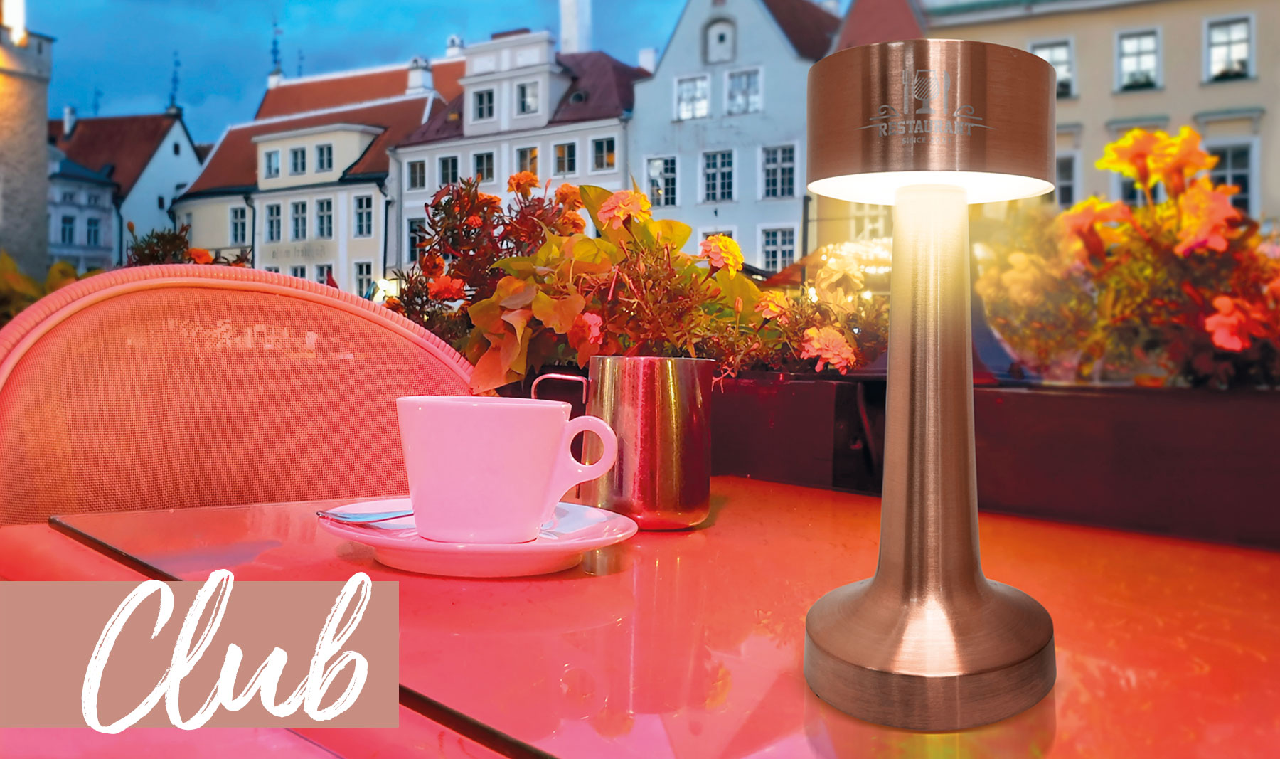 LAMPARA DE MESA "CLUB"