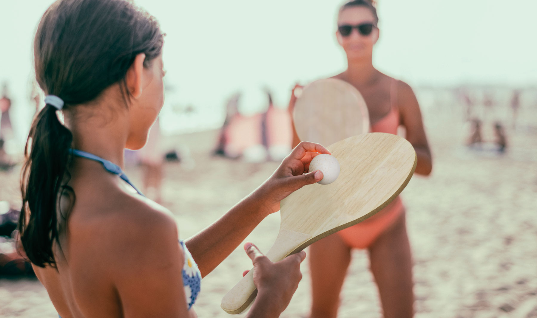 SET PALAS DE PLAYA MADERA Y FIBRA DE TRIGO "YAIZA"