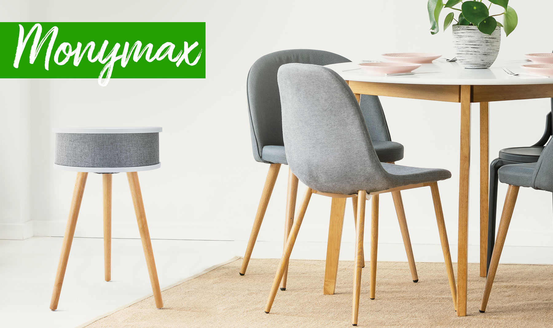 MESA ALTAVOZ BLUETOOTH CON CARGA INALÁMBRICA "MONYMAX"