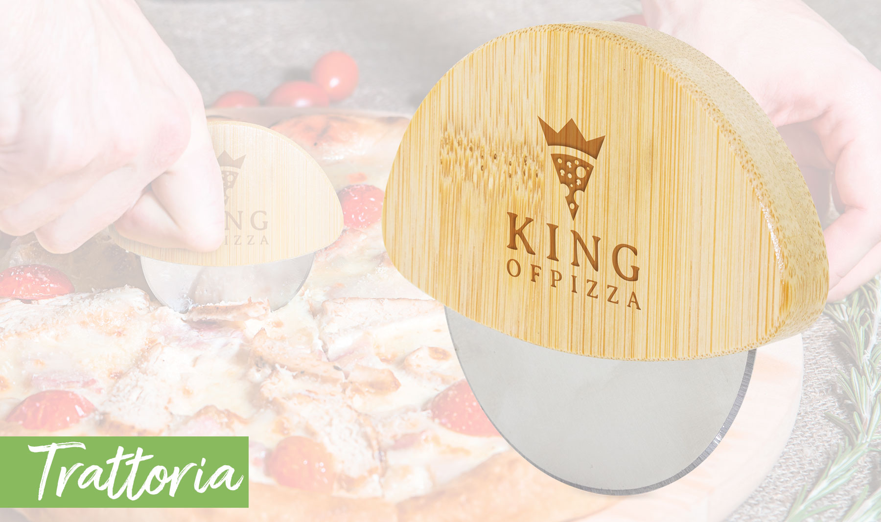 CORTAPIZZAS DE BAMBÚ "TRATTORIA"