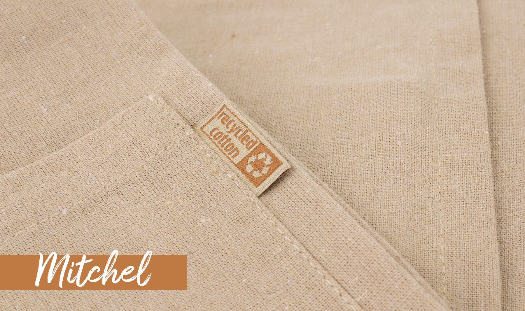 DELANTAL ALGODÓN RECICLADO 180 G"MITCHEL" 