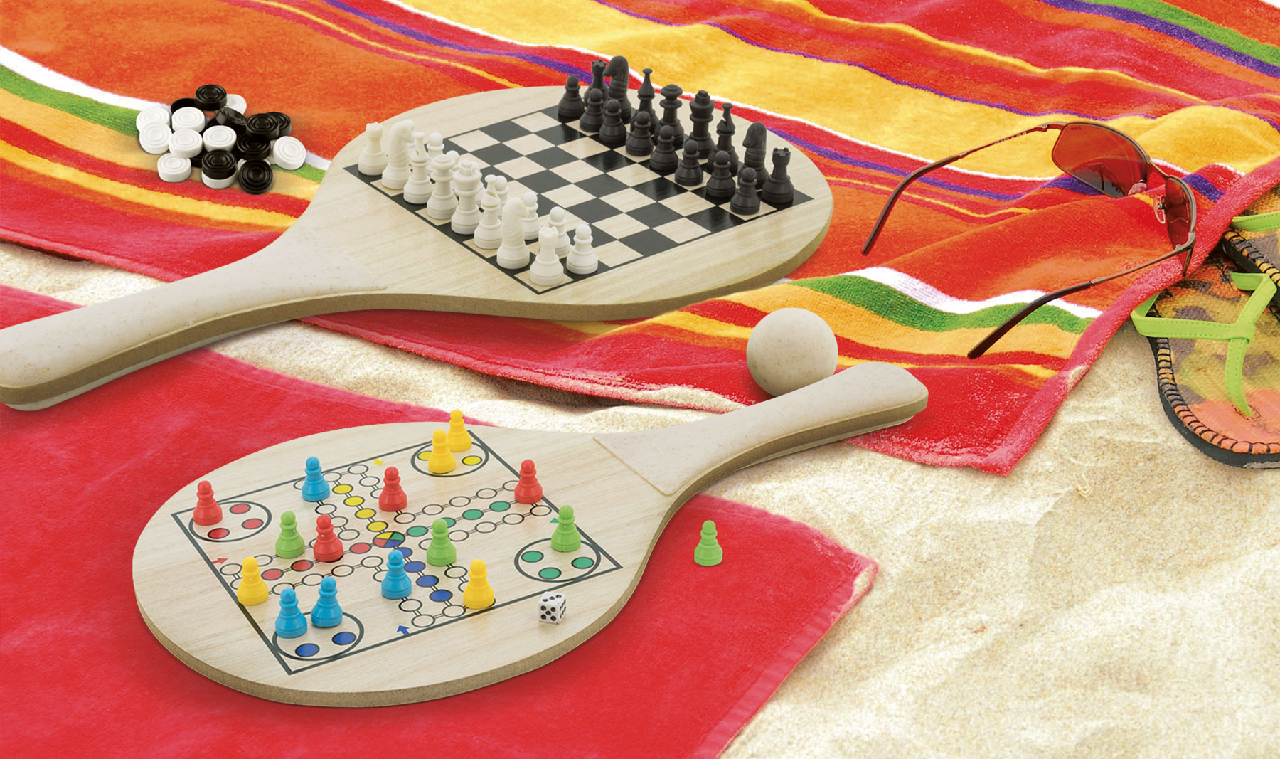 SET RAQUETAS DE PLAYA "PLAYFUL"