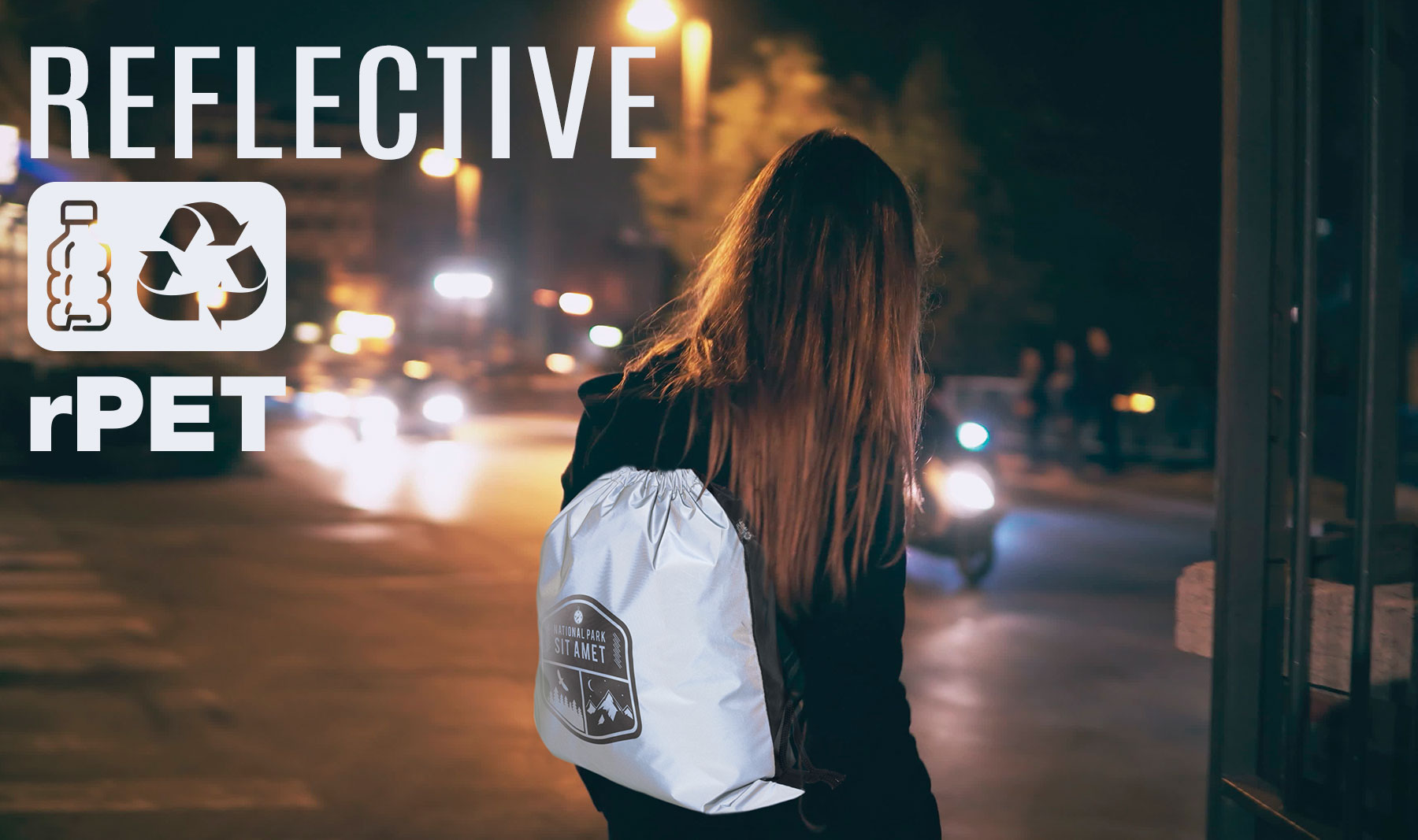 MOCHILA REFLECTANTE "SKATE"