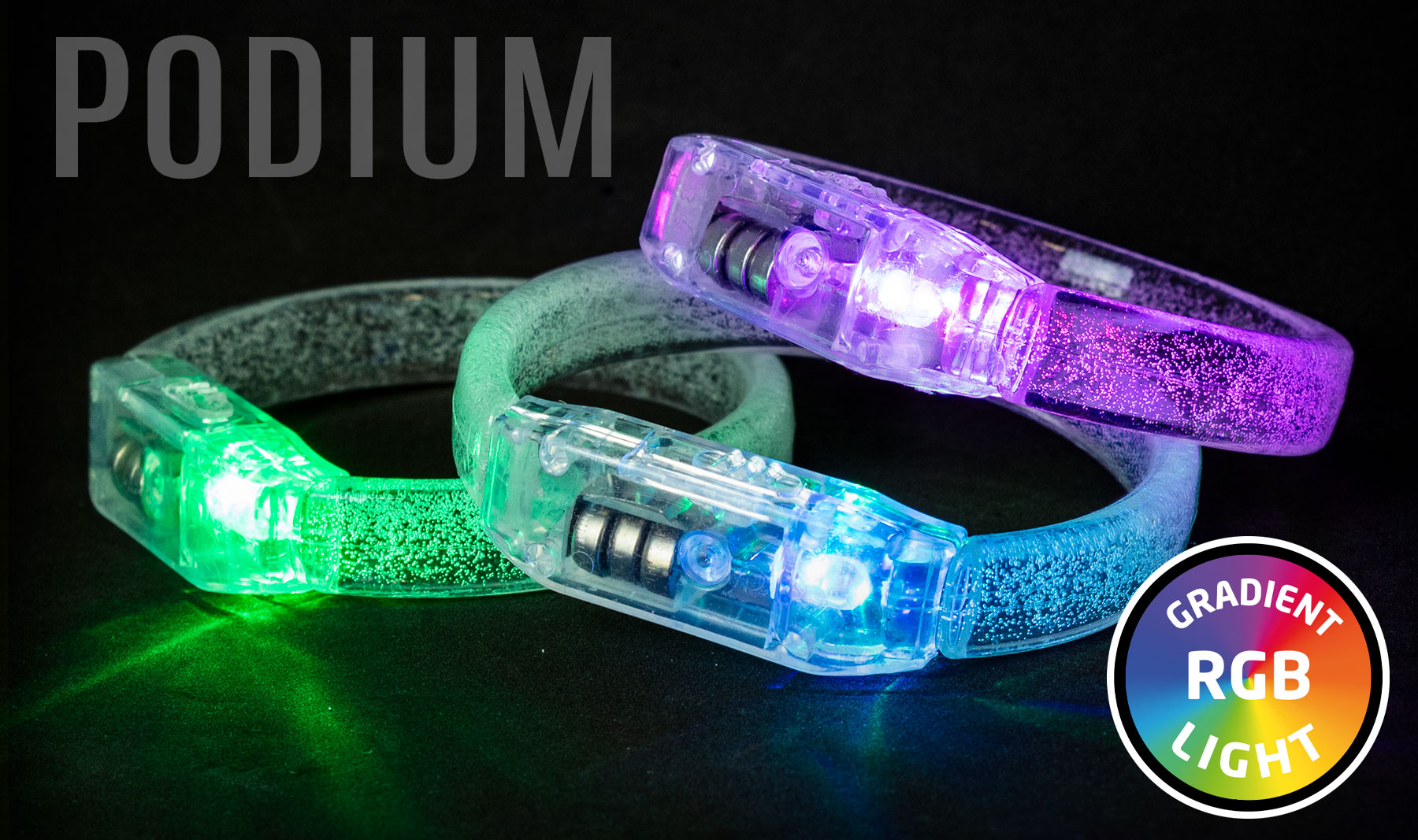 PULSERA LUMINOSA RGB "PODIUM"