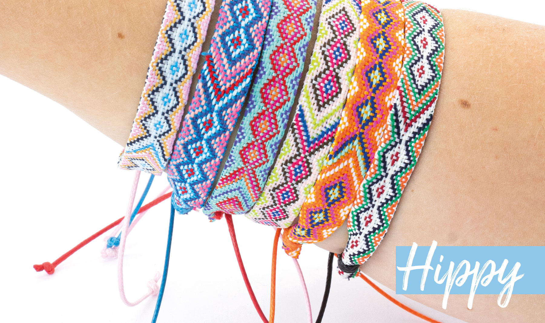 PULSERAS "HIPPY" (PACK DE 6)