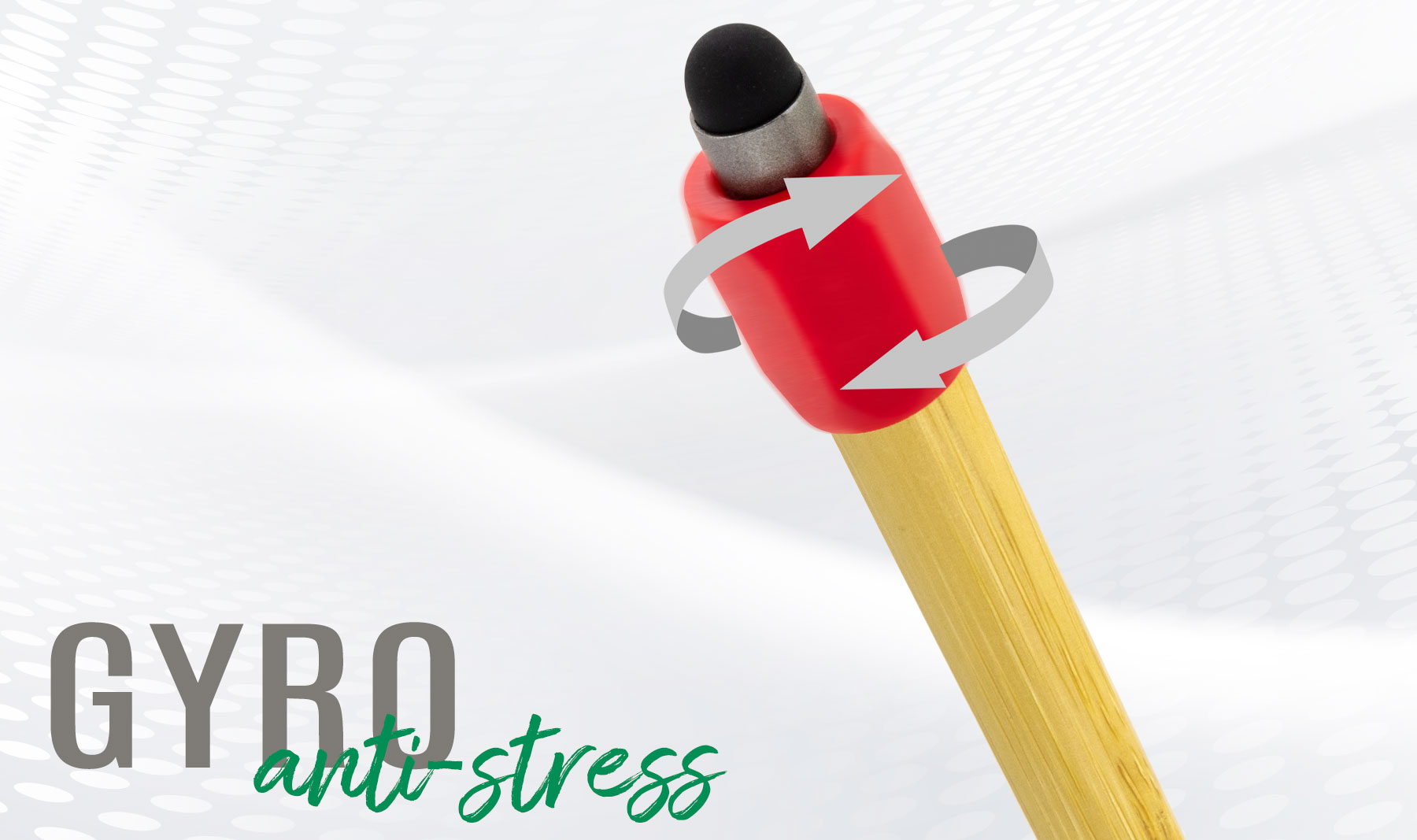 BOLIGRAFO ANTIESTRÉS GIRATORIO DE BAMBÚ "GYRO"