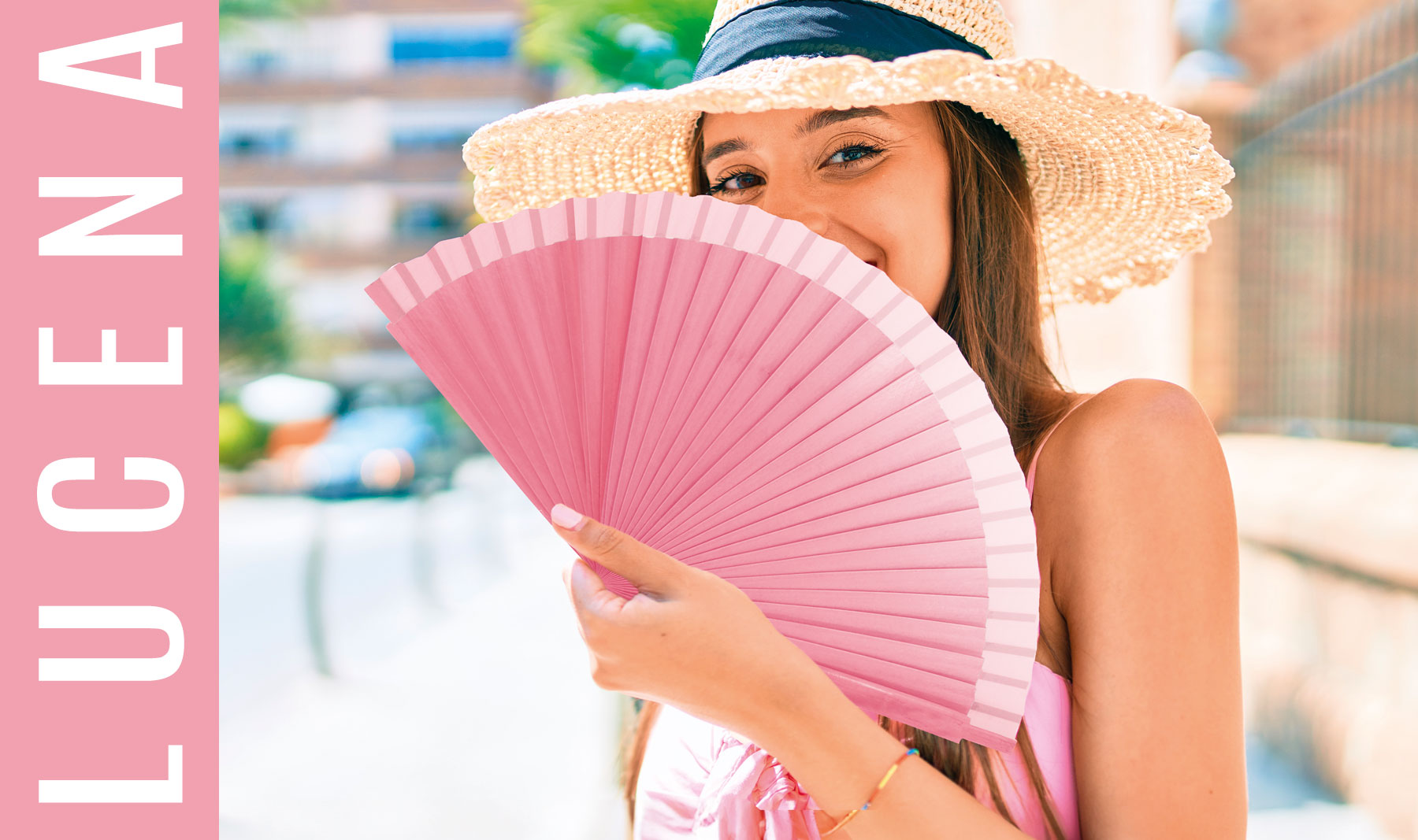 ABANICO DE MADERA BARNIZADO "LUCENA"