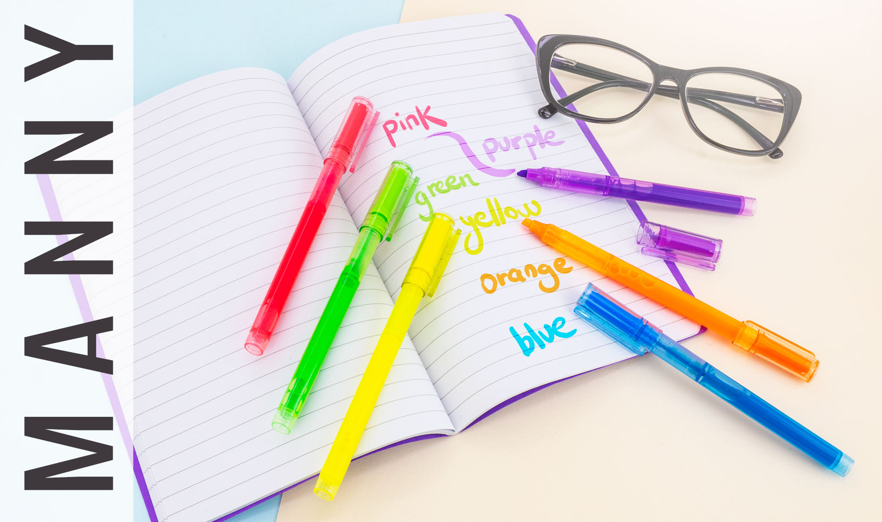 SET DE 6 MARCADORES "MANNY"