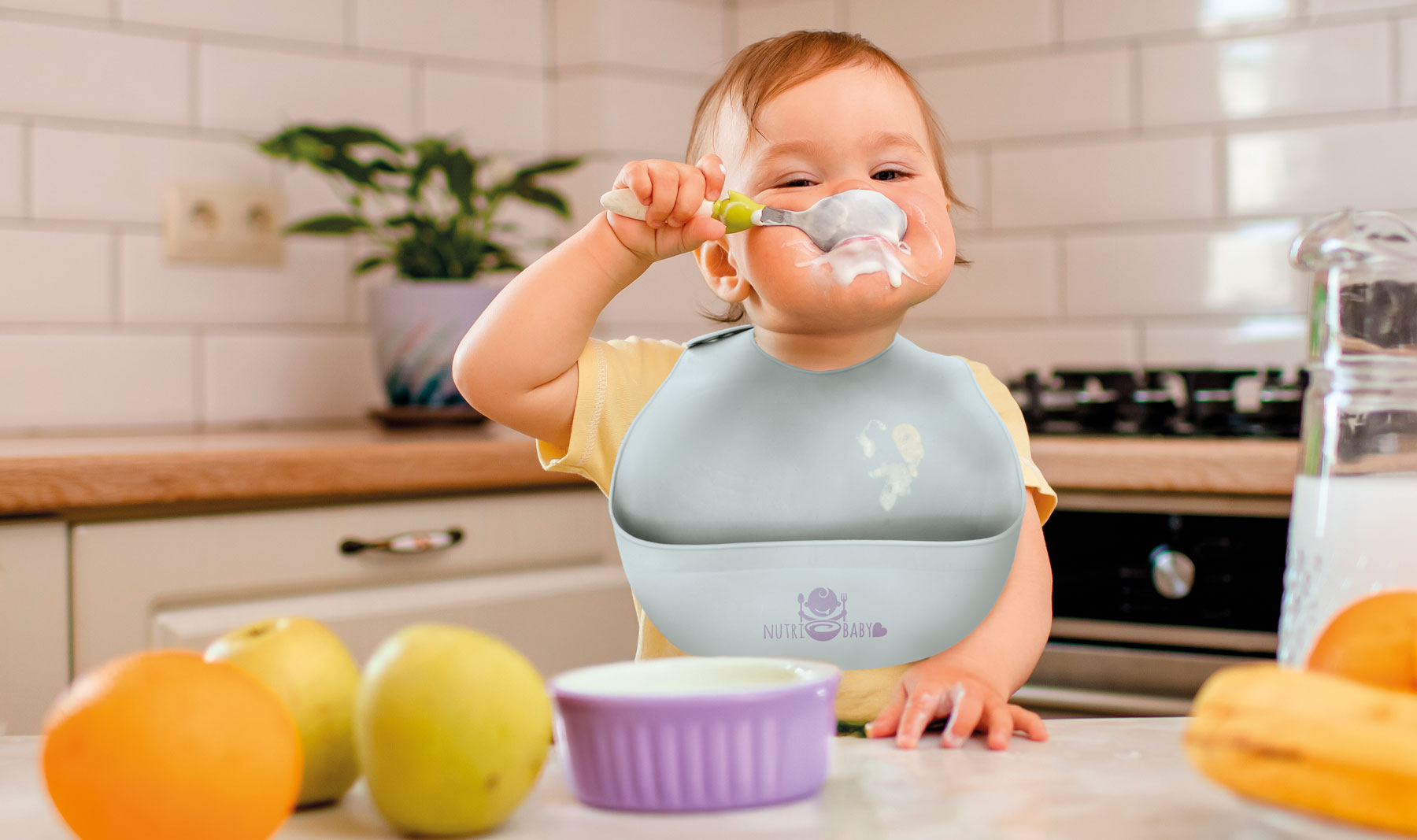 BABERO PP+SILICONA "BON APPETIT"