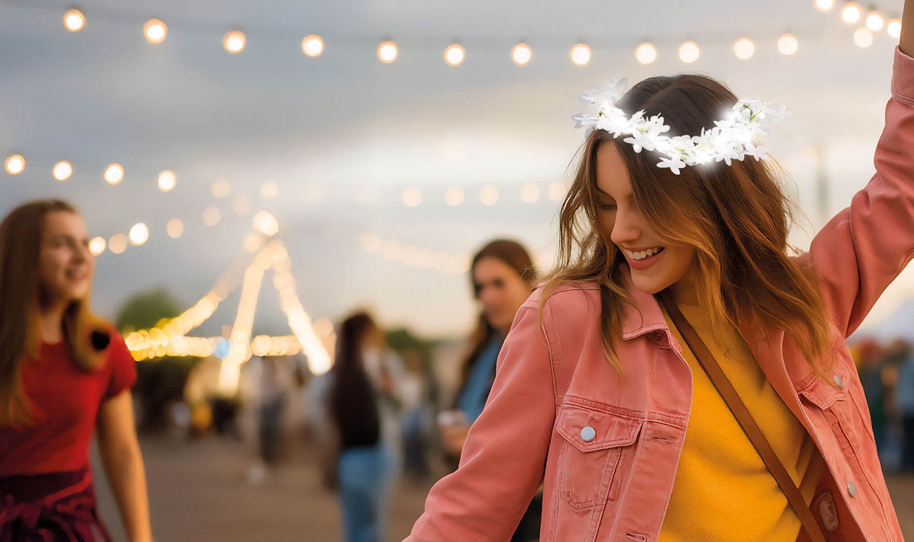 DIADEMA FLORES LUMINOSAS "CELESTIAL"