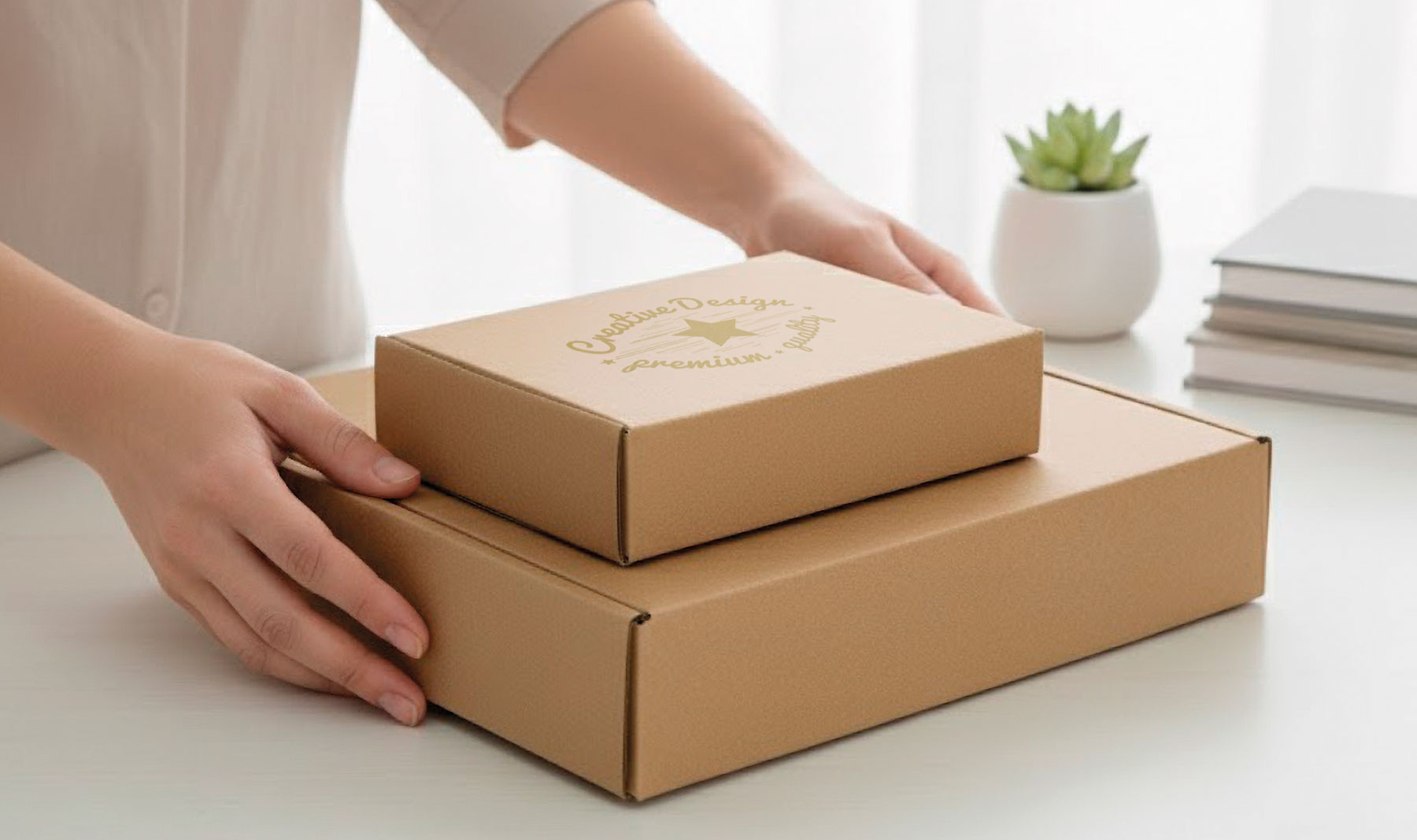 CAJA DE PRESENTACIÓN CARTÓN CORRUGADO 160G 