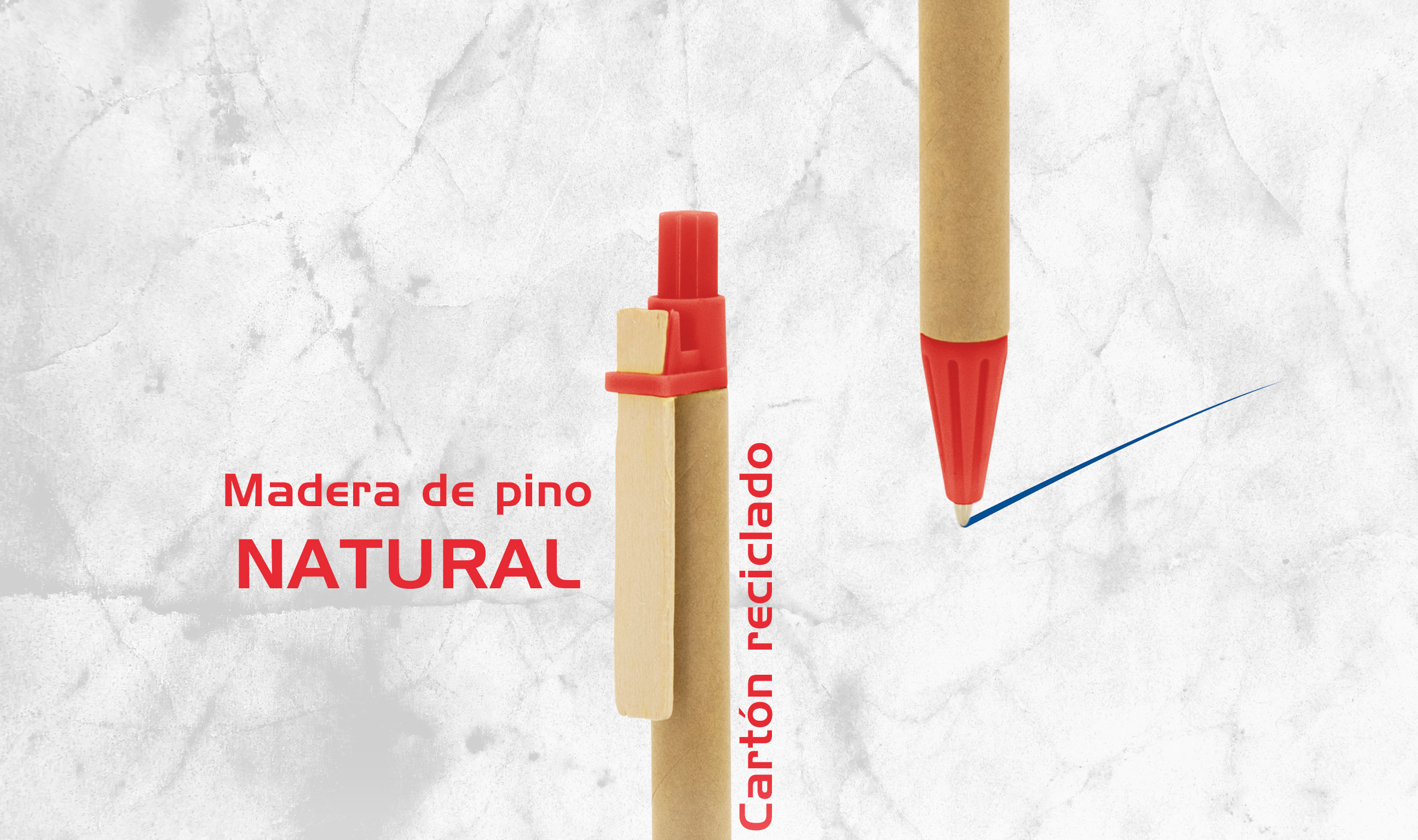 BOLIGRAFO CARTÓN RECICLADO "PINO"