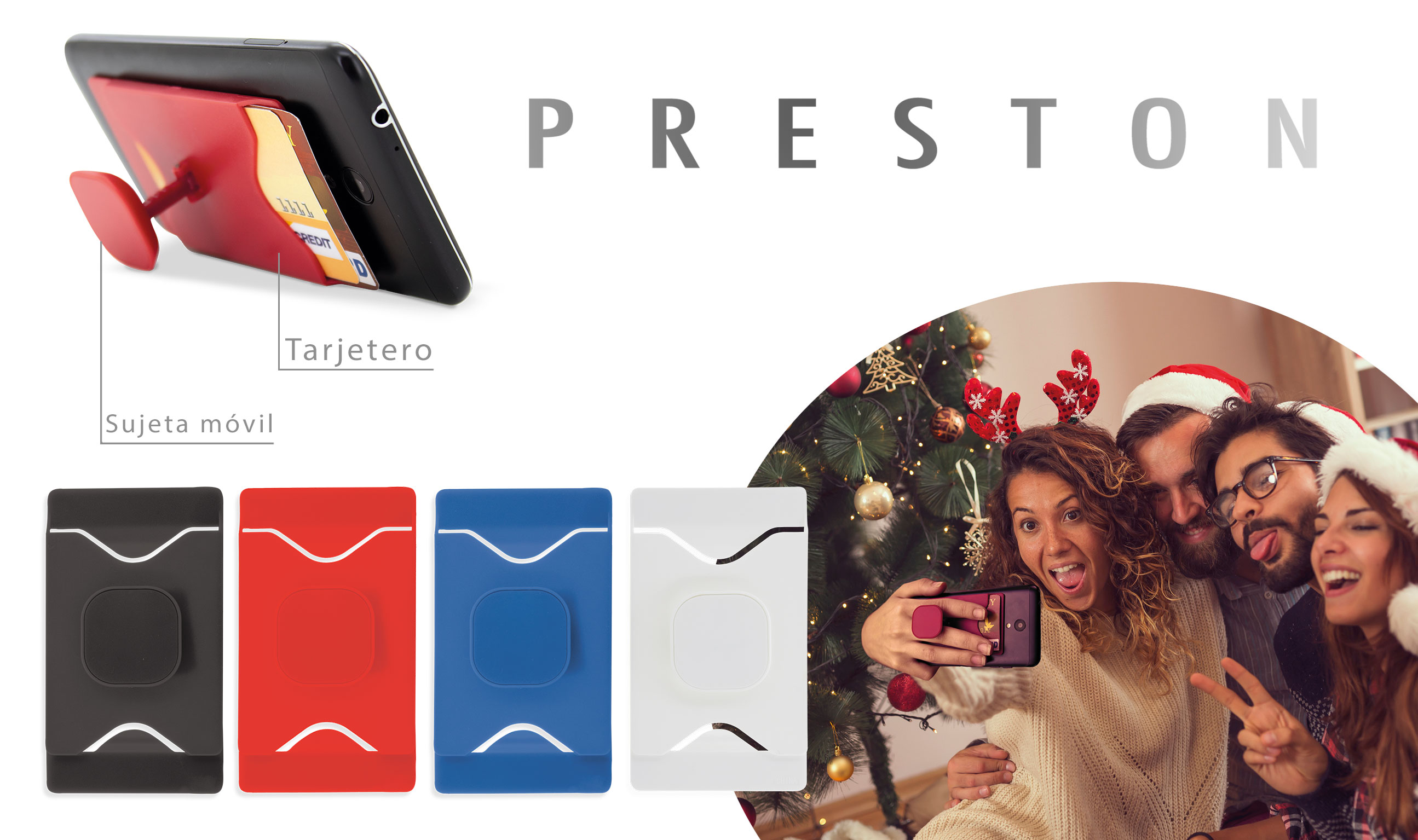 SUJETA MOVIL TARJETERO PRESTON
