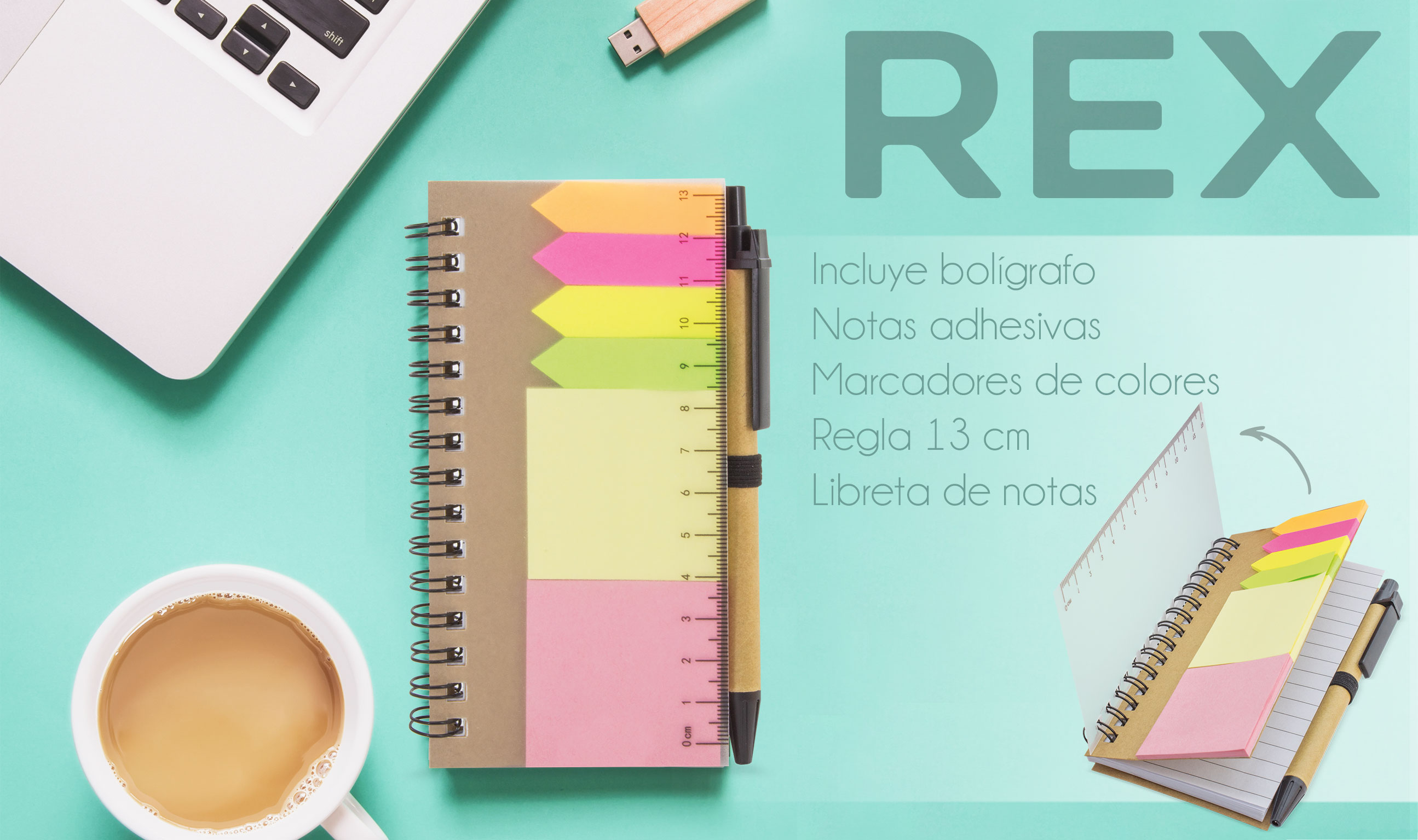 LIBRETA+ MARCADORES REX