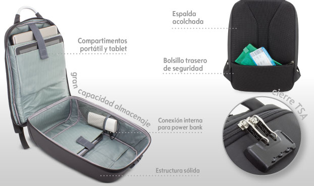 SECURITY BACKPACK ARMAN DELONE