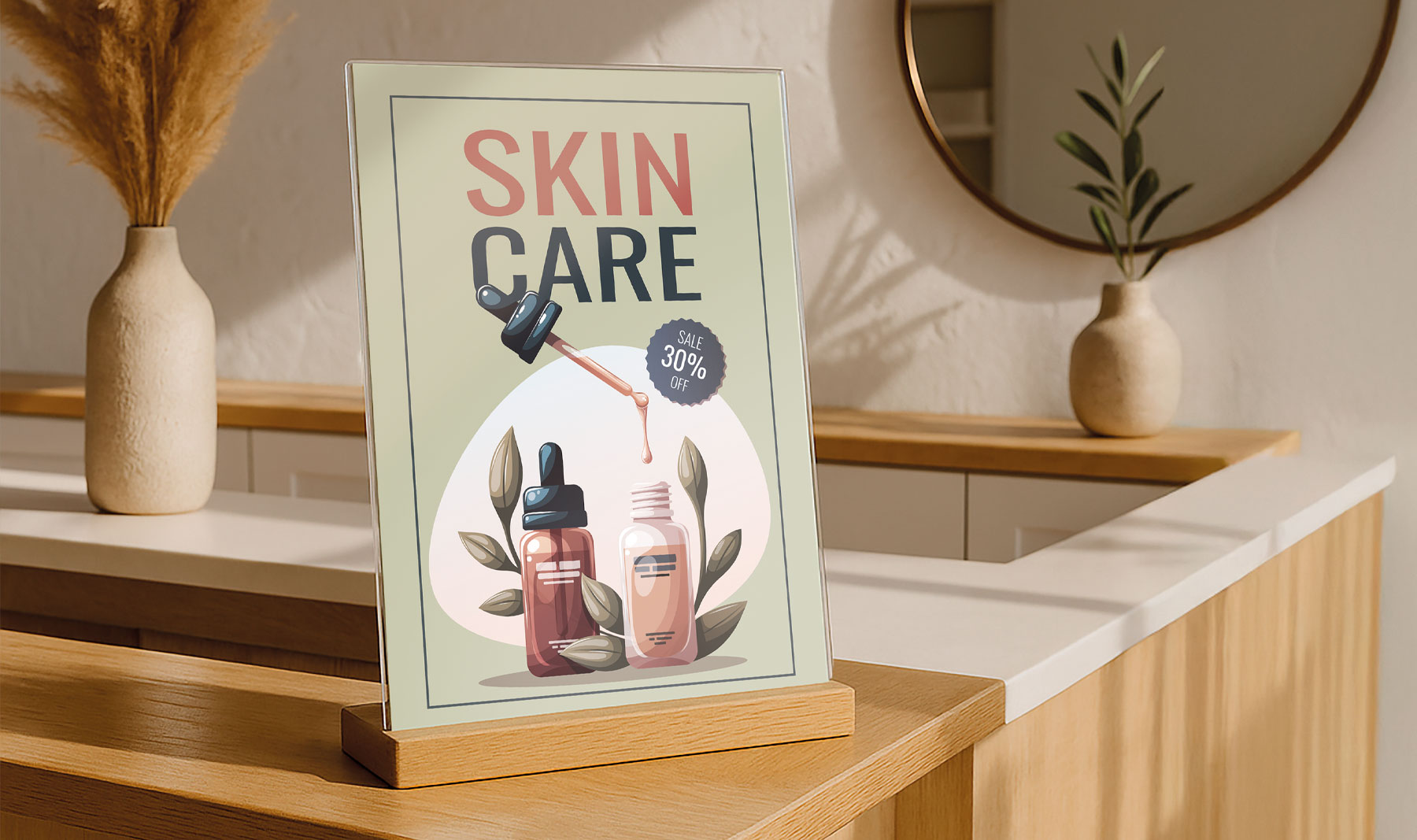 PORTAGRÁFICAS A4 BASE MADERA "IZOR"