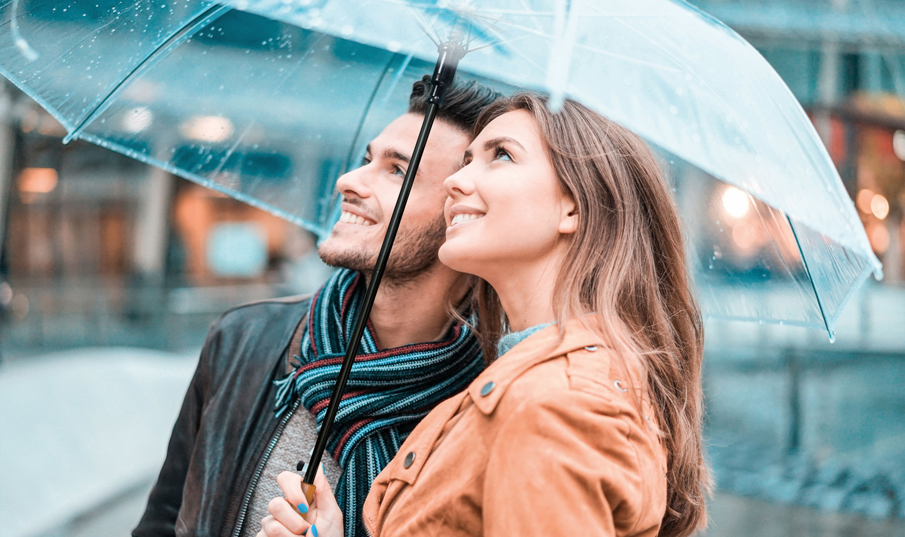 AUTOMATIC TRANSPARENT UMBRELLA 