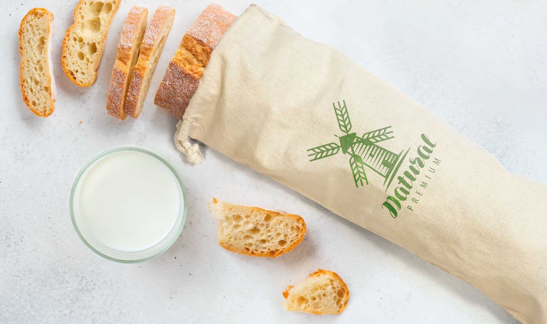 COTTON BREAD BAG