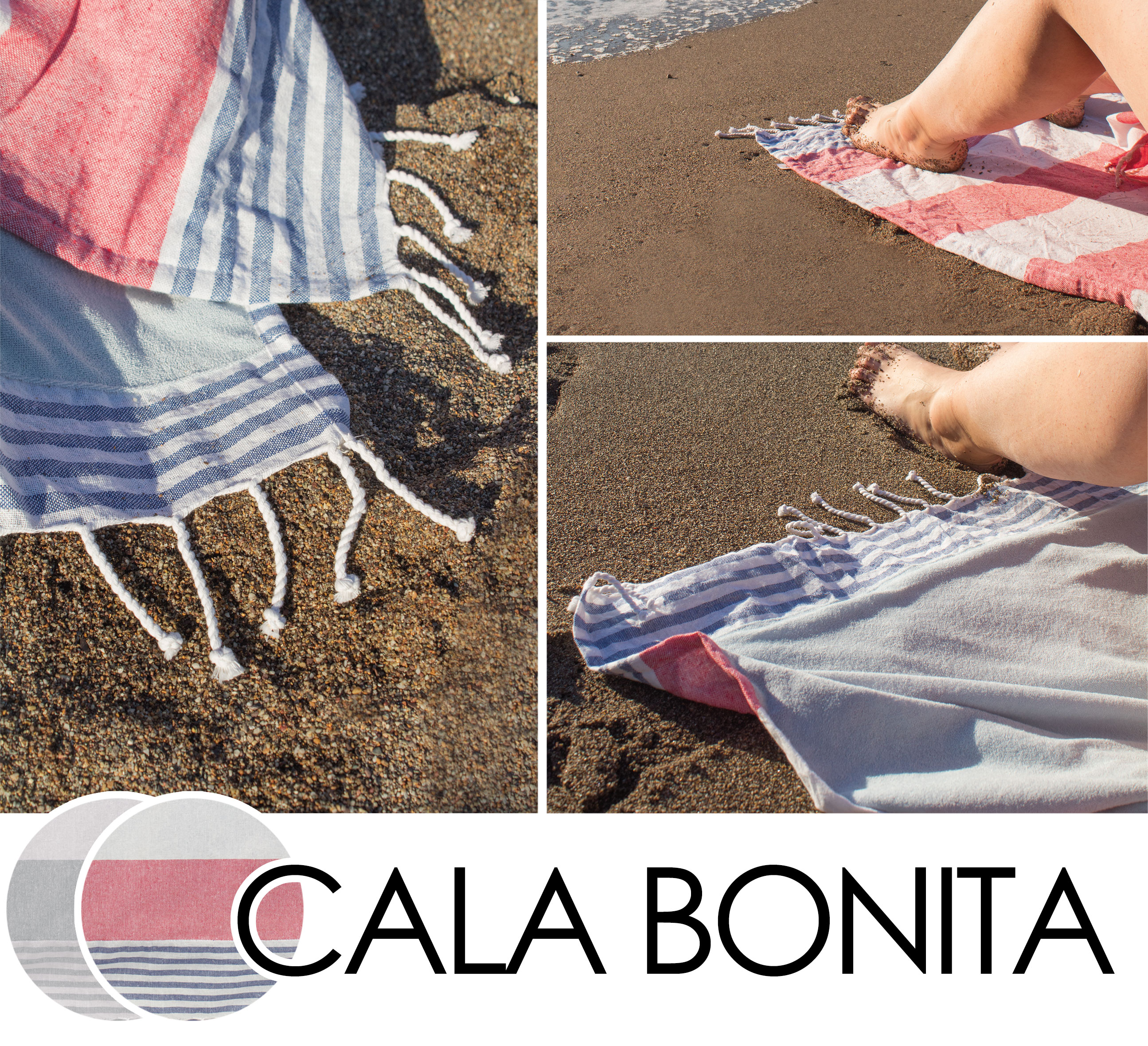 TOALLA PAREO CON RIZO "CALA BONITA"
