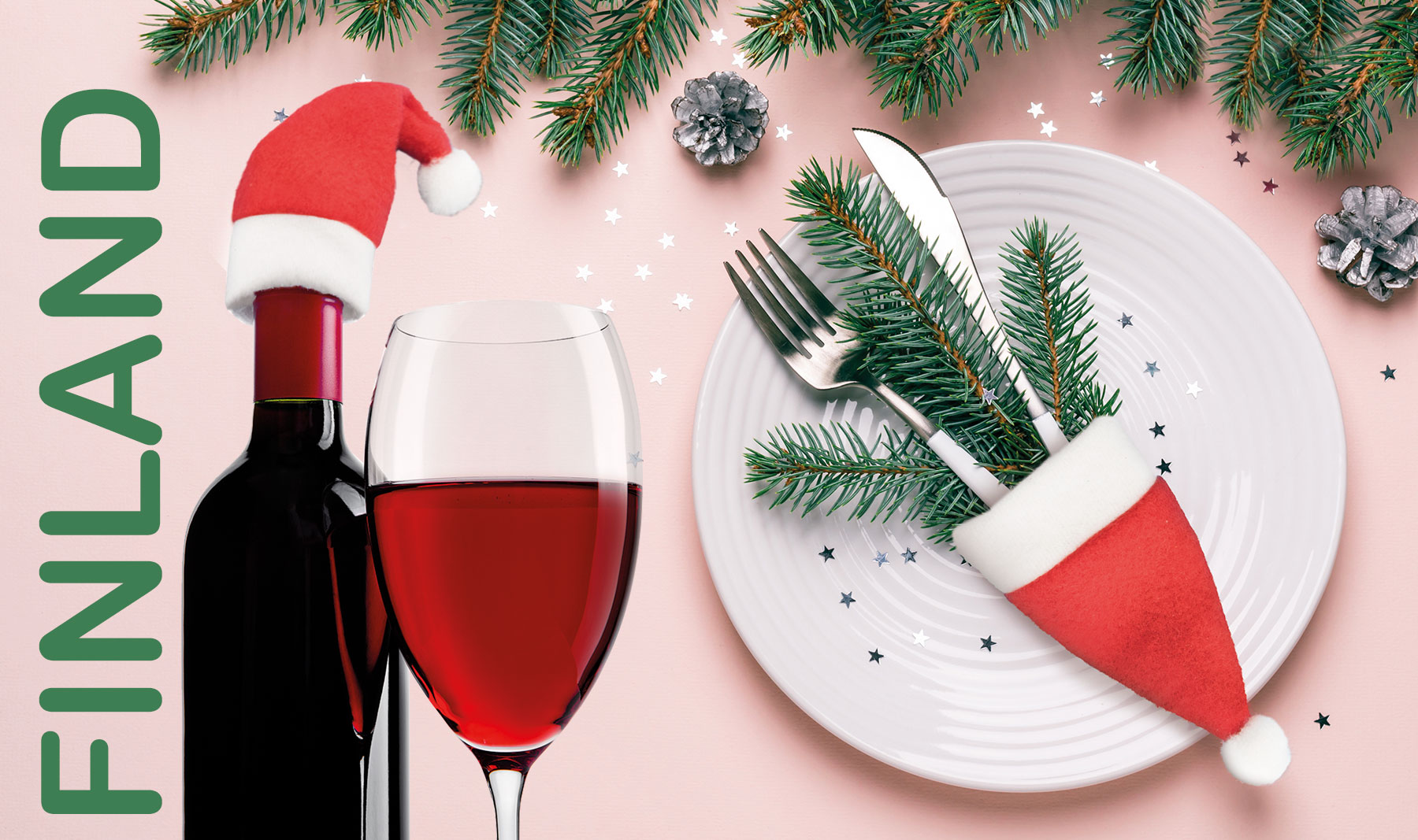 MINI GORRO NAVIDAD "FINDLAND"