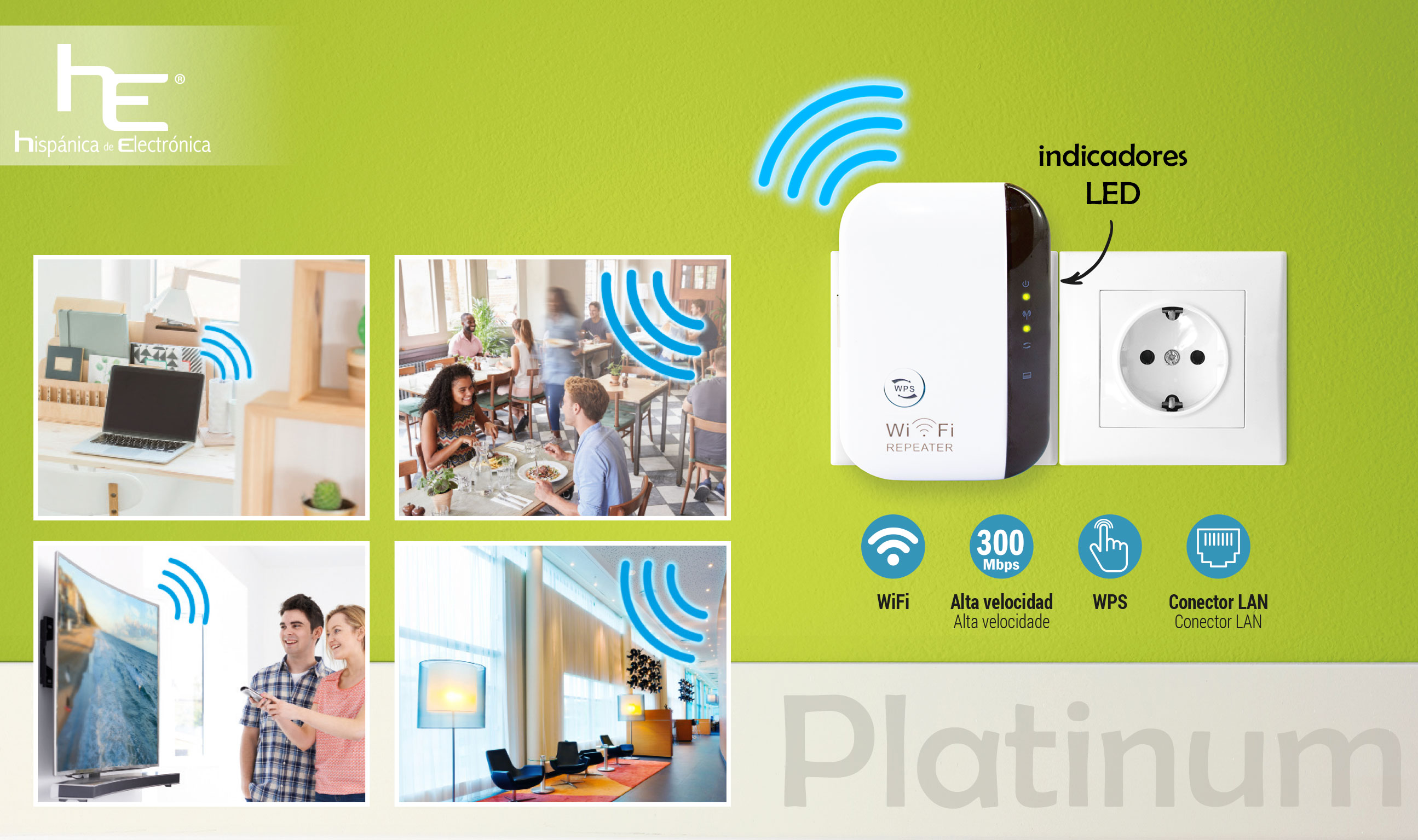 REPETIDOR DE SEÑAL WIFI "PLATINUM"