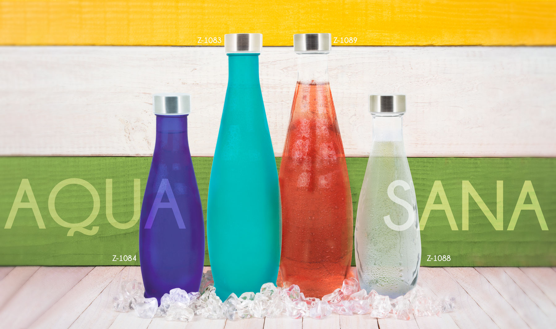 BOTELLA ESMERILADA 500ML "AQUA SANA"