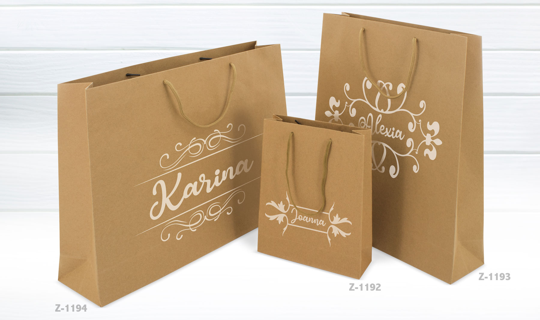 CARDBOARD BAG WITH LOOPSE HANDLE 