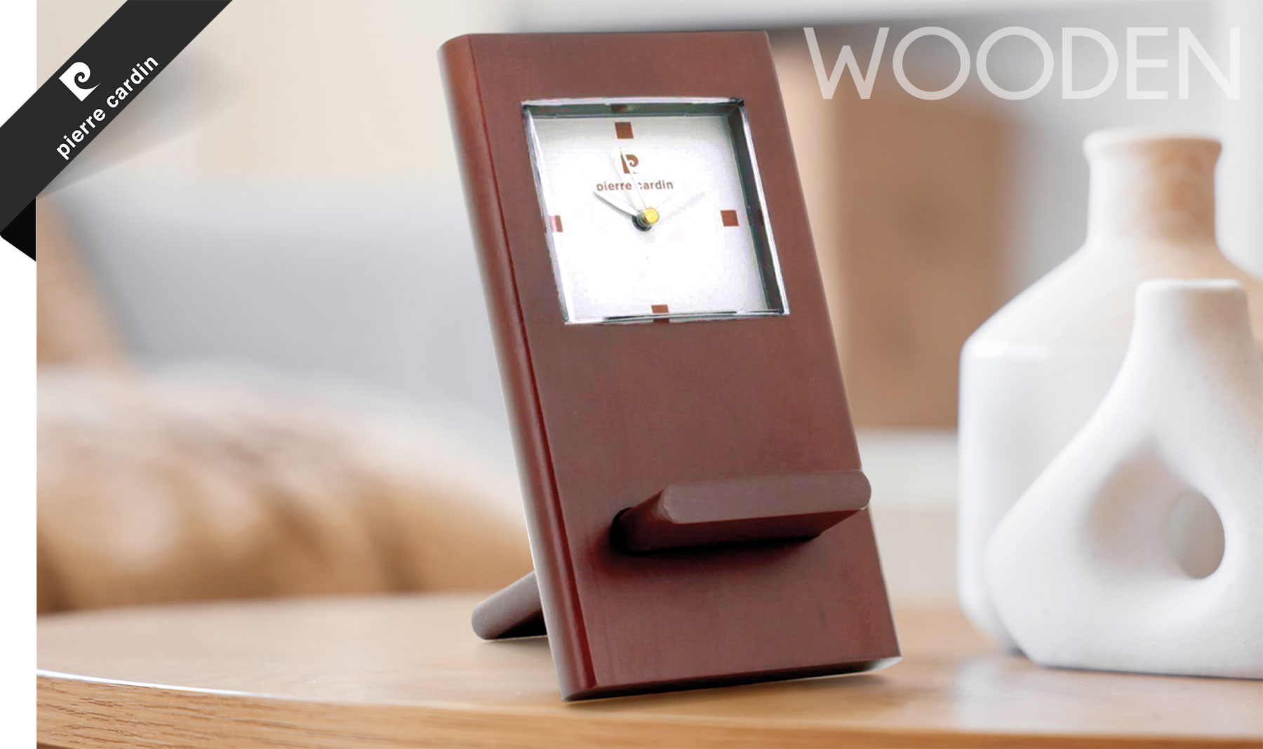 RELOJ WOODEN PIERRE CARDIN BL