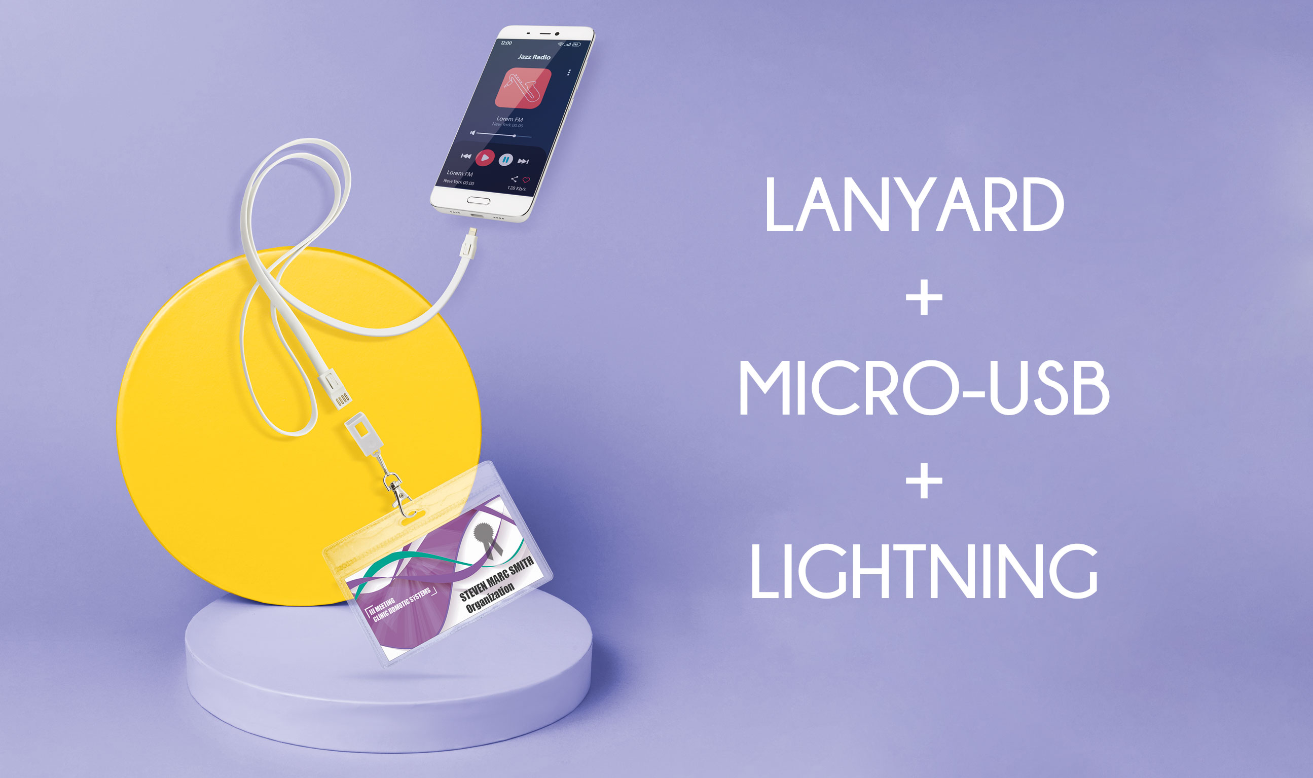 LANYARD DUO CONECTOR