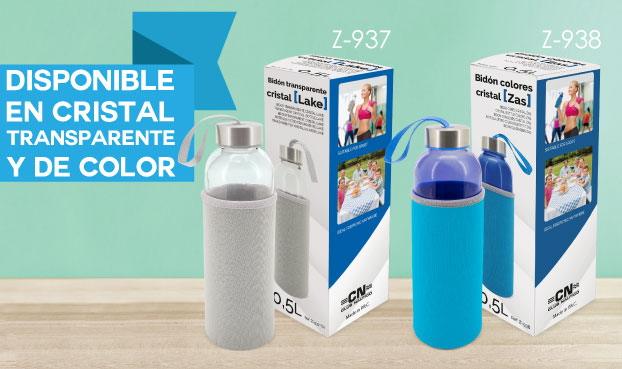 BIDON COLORES CRISTAL ZAS AZUL