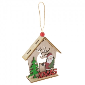 ADORNO NAVIDEÑO DE MADERA "LAPONIA"