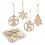 SET CHRISTMAS WOODEN ORNAMENTS "NOELLY" SET CHRISTMAS WOODEN ORNAMENTS "NOELLY"