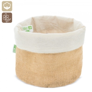 COTTON AND NATURAL JUTE BREAD BASKET COTTON AND NATURAL JUTE BREAD BASKET