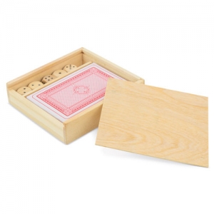 WOODEN DECK AND DICE SET WOODEN DECK AND DICE SET