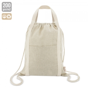 RECYCLED COTTON BACKPACK BAG RECYCLED COTTON BACKPACK BAG