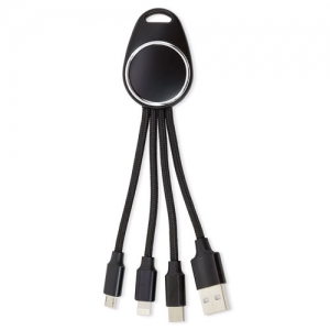 CARGADOR DE LUZ LED 3 EN 1 "TECHNO"