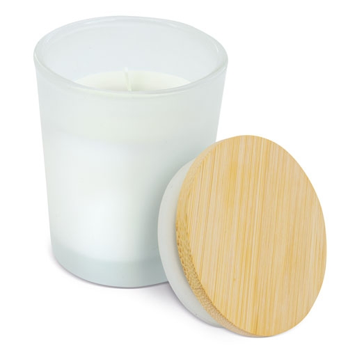 AROMATIC CANDLE WITH BAMBOO LID 