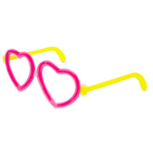 NEON GLASSES SET "LUV"