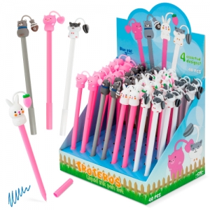 SET DE BOLÍGRAFOS TINTA LÍQUIDA "TROTEROS" (PACK 40)