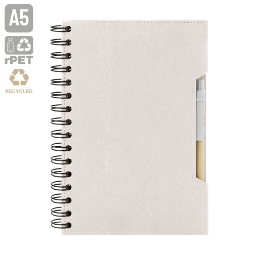 CUADERNO A5 CON BOLIGRAFO ECO "GREEN LIFE"