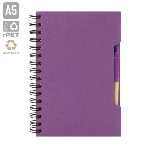 CUADERNO A5 CON BOLIGRAFO ECO "GREEN LIFE"