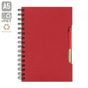 CUADERNO A5 CON BOLIGRAFO ECO "GREEN LIFE"
